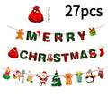 Merry Christmas“ Party-Dekorationsset – Festliches Banner & Girlande.