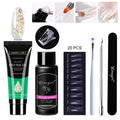 LIMEGIRL  Poly Nail Gel Set Manicure Set Gel Cuticle Pusher Finger Extend Mold Nail Kit All For Quick Extension Manicure Set