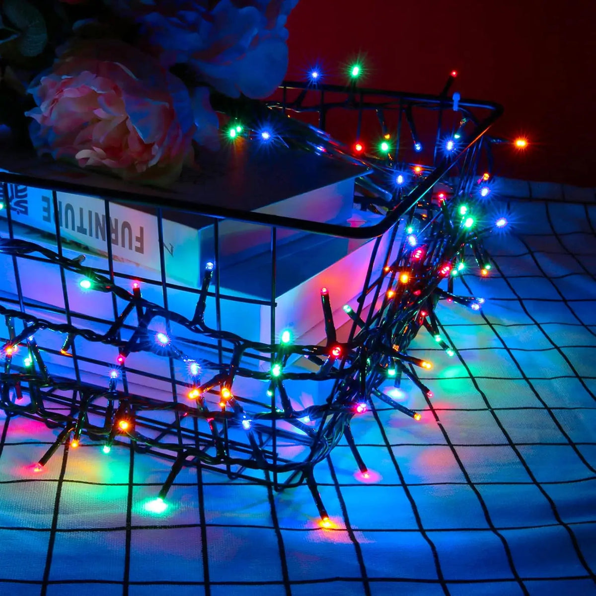 LED Solar String Lights  Solar Powered Xmas Outdoor Lights Waterproof Starry Christmas Fairy Light for Festival Party Atmosphere
