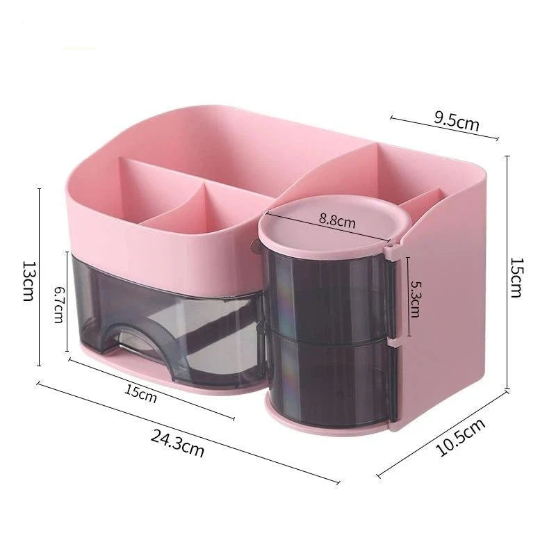 Make-up Organizer mit transparenten Schubladen