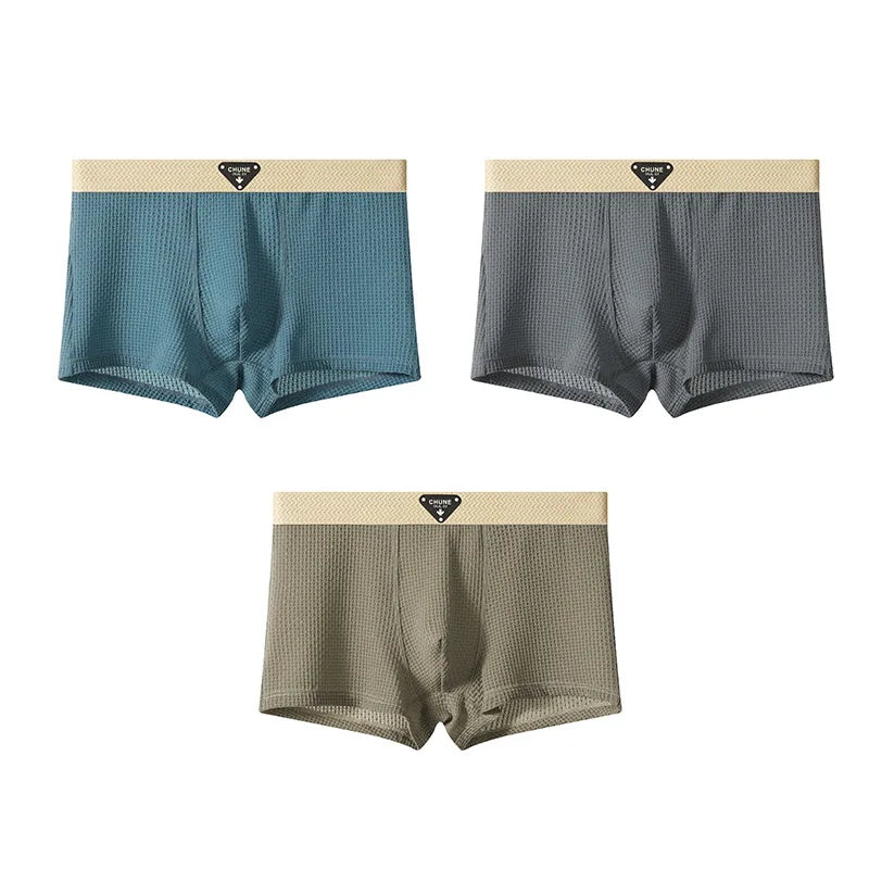 Men's Boxer Briefs | Breathable Mesh Lining & Anatomical Support, 3-Pack for Daily Comfort & Active Lifestyles M-4XL