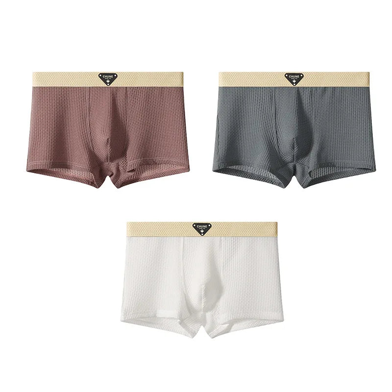 Men's Boxer Briefs | Breathable Mesh Lining & Anatomical Support, 3-Pack for Daily Comfort & Active Lifestyles M-4XL