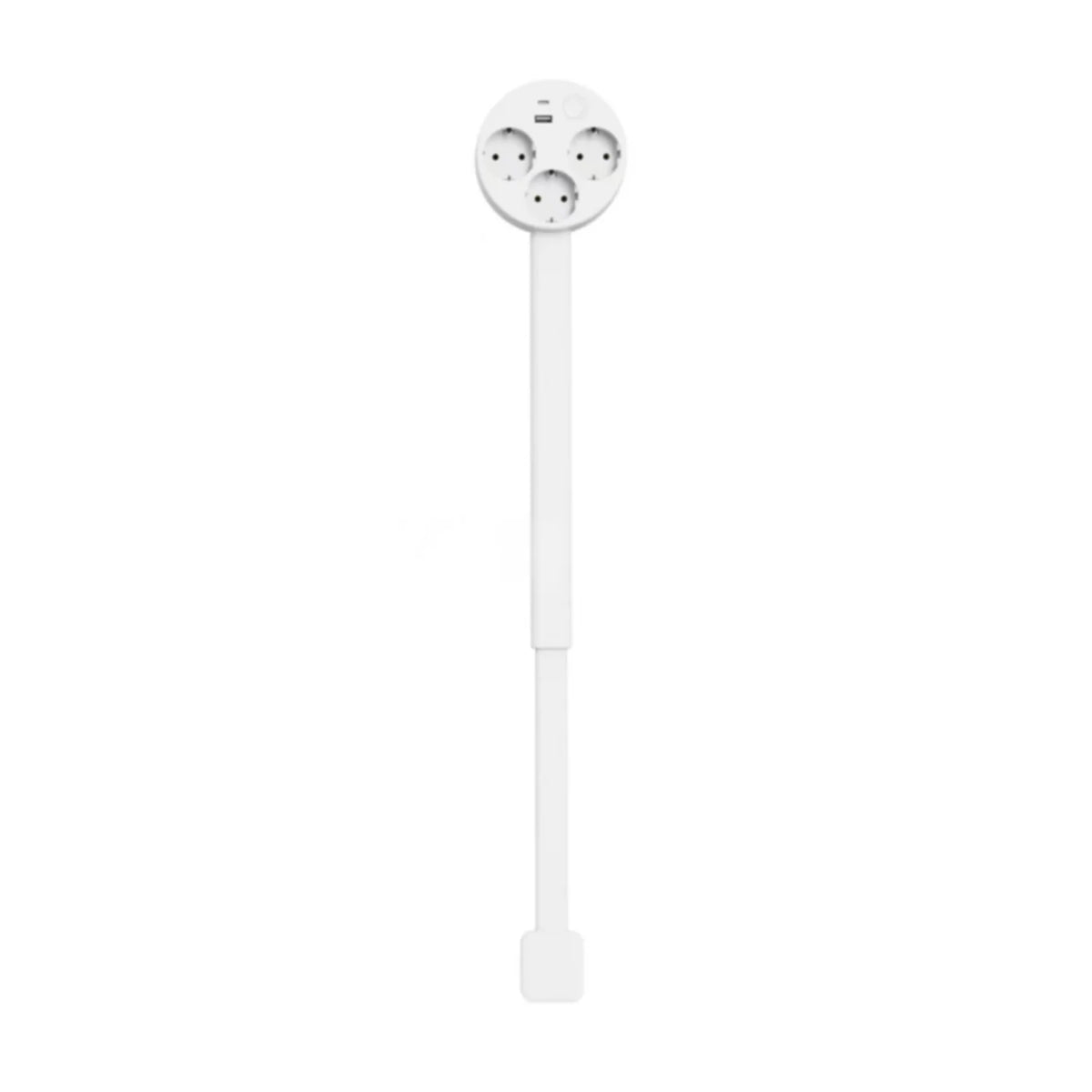 New Rotates 180° Electrical Outlet Extender Adjustable Length White Power Outlets Extender Power Socket Expander For Nightstand