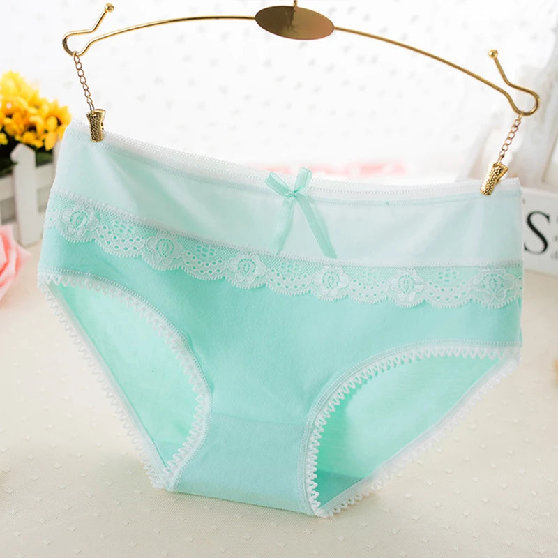 Women's Panties Girls Sexy Panties Lace Panties Cotton Women Underwear Brief Shorts Ladies Female Underwear Breatheable