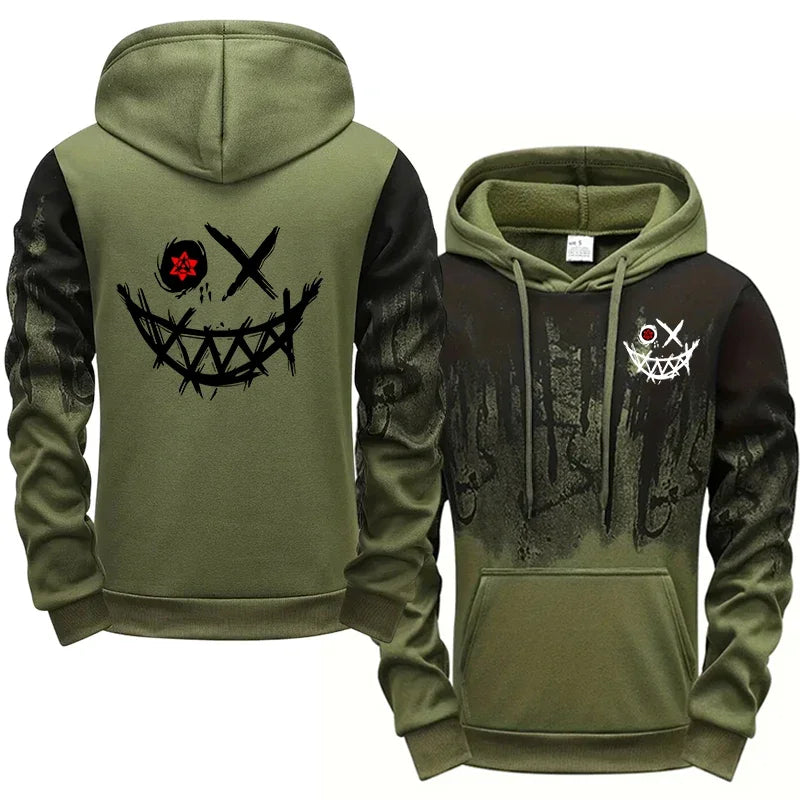 Men's Tracksuit  Men Two Piece Sets Versatile Casual Jogging Sweatshirts Fashion Comfort Daily Sports Simple Splashed Ink Hoodie