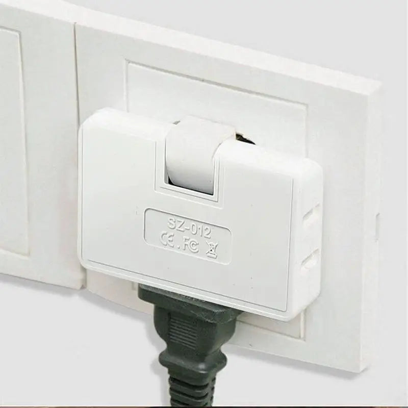 3 Way Flat Wall Outlet Extender Portable 180-Degree Rotating Wall Outlet Extender Electrical Adapters Plug Adapter Fire