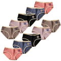 10-Piece Girls Panties Cotton Solid Fashion Adolescent Children Underwear Schoolgirl Knickers Breathable Teenager Girls Briefs
