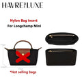 Nylon Bag Organizer Insert Compatible with Longchamp Le Pliage Large Tote, Lightweight Purse Divider Shaper with Multiple Pocket