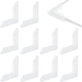 100Pcs Corner Protectors L-Shaped Corner Bumpers Translucent White Plastic Corner Guards Covers Edge Protector for Picture