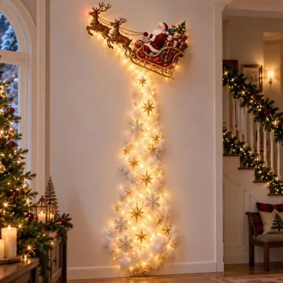 Leuchtende Weihnachts-Wanddekoration – Magische LED-Festbeleuchtung