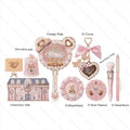 FLOWER KNOWS Sweet Treats Full Face Set Makeup Gift Set All In Shimmer Eye Shadow Palette Blush Powder Lip Jelly Gift Box