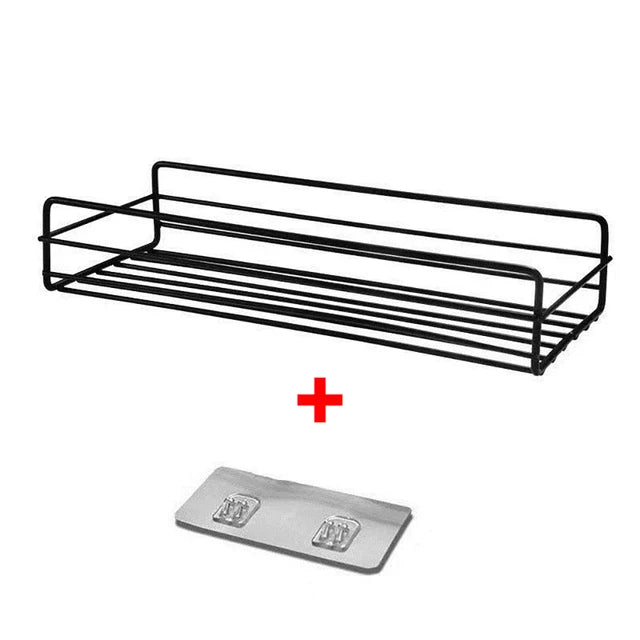 Bathroom Metal Shelves No-Drill Bathroom Organizer Cleaning Supplies Organizer Kitchen Supplies Storage Bathroom Accessories