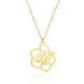 Stainless Steel Necklace For Women Light Luxury Hollow Flower Pendant Clavicle Chain Choker Party Minimalist Jewelry Gifts