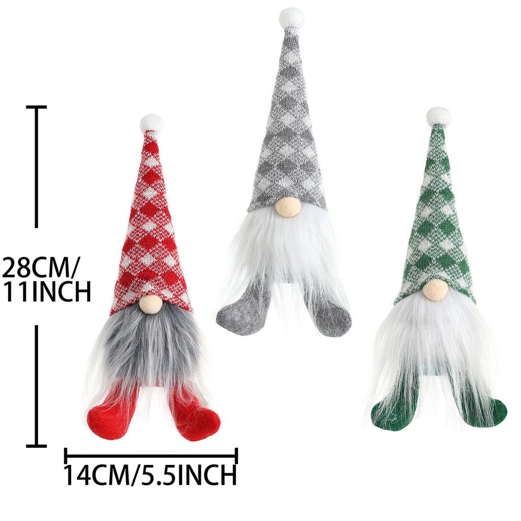 Christmas Decoration Items - Nordic Style Handless Figurine, Faceless Old Man Doll, Window Display Item