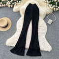 Casual Women Elegant  slim Bright silk Vintage High Waist Pants Fashion autumn Femme Women Clothes