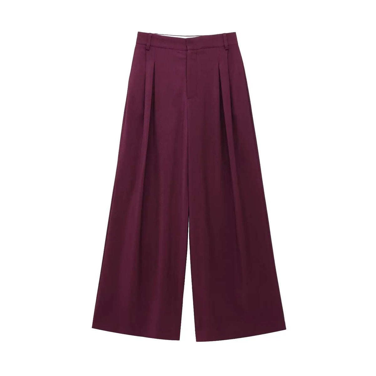 Damen-Blazer-Set mit plissierter Hose mit weitem Bein, eleganter Damenanzug, neu in passenden Zweiteilern für Damen, 2010738