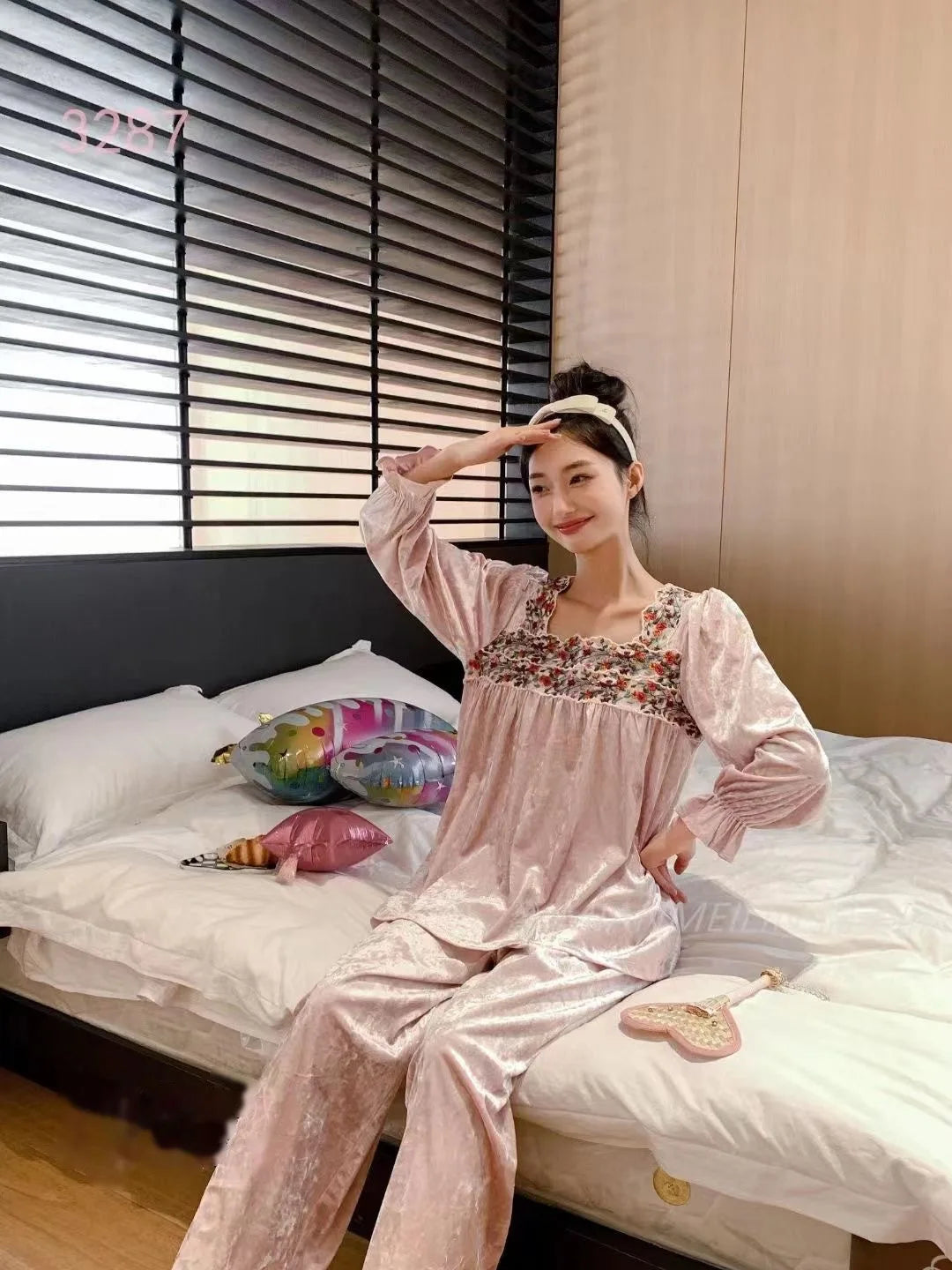 Winter Woman Pajamas New Warm Gold Velvet Sleepwear Set Spring Autumn Home Clothes Casual Nightwear Pijamas Women Pyjama Suit