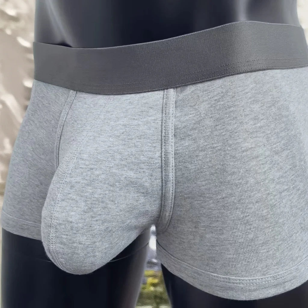 2026 New Mens Boxer Briefs with Large Pocket Cotton Breathable Sexy Underwear for Men Hot Sale Comfortable Pouch Underpants