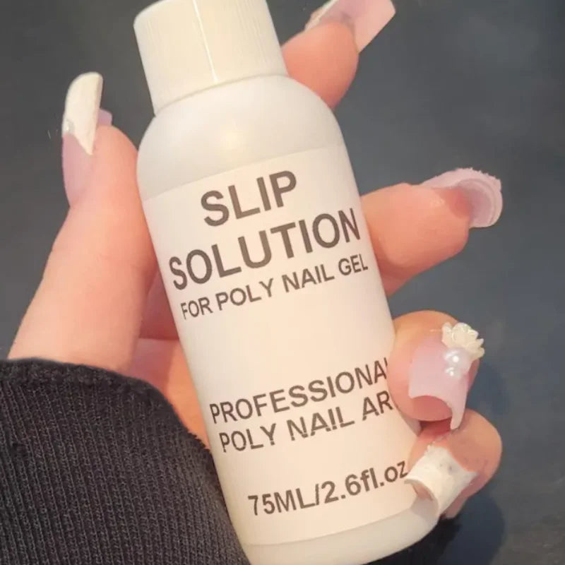 75ml Nail Slip Solution for Poly gel Extension UV Gel Nail Art Manicure Design Tools