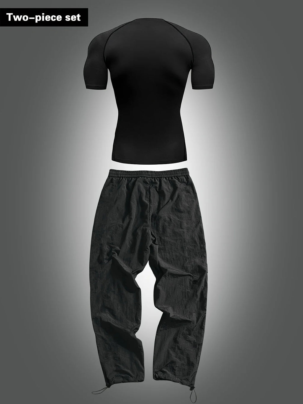Men's Fashion Casual Athletic Set Short Sleeve Top And Long Pants Comfortable Streetwear Outfit for Men