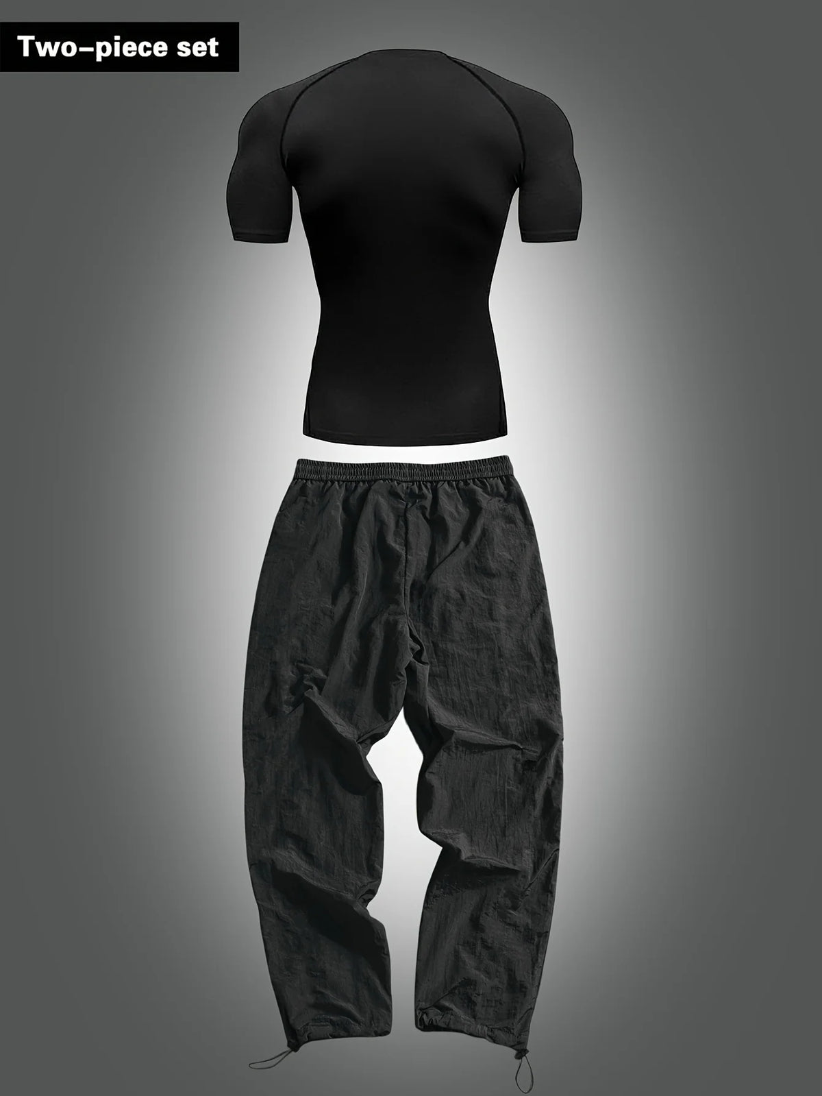 Men's Fashion Casual Athletic Set Short Sleeve Top And Long Pants Comfortable Streetwear Outfit for Men