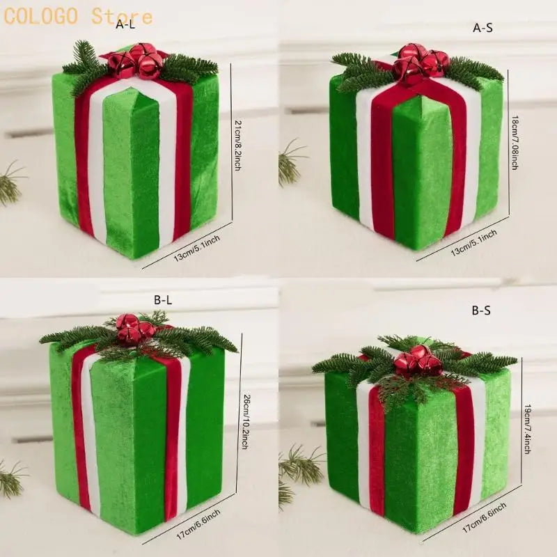 Festliche Weihnachts-Geschenkboxen für Christbaum & Kränze – Deko-Set