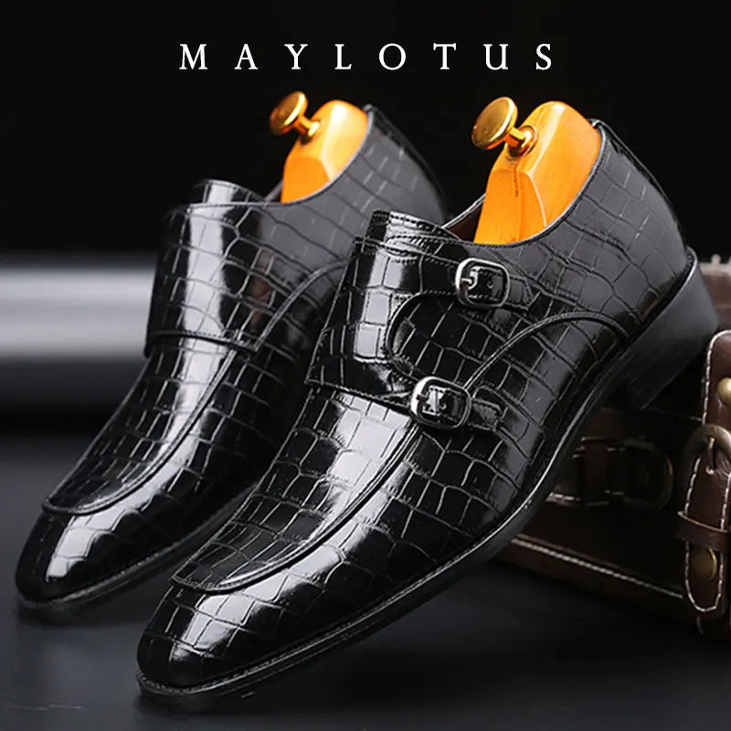Dress Shoes Men Oxfords Fashion Business Office Men's Shoes Classic Luxury Leather Male Suits Shoes Italian Wedding Shoe