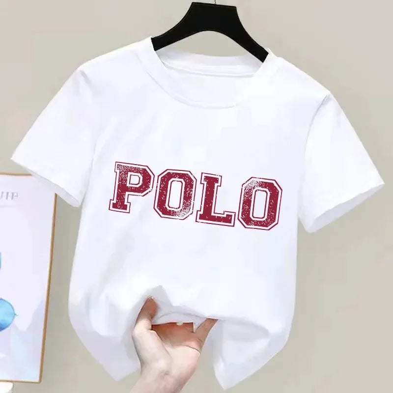 New Korean Style Cotton T-Shirt for Kids Casual Fashion Printed Top Round Neck Short Sleeve Pure Cotton Versatile S...