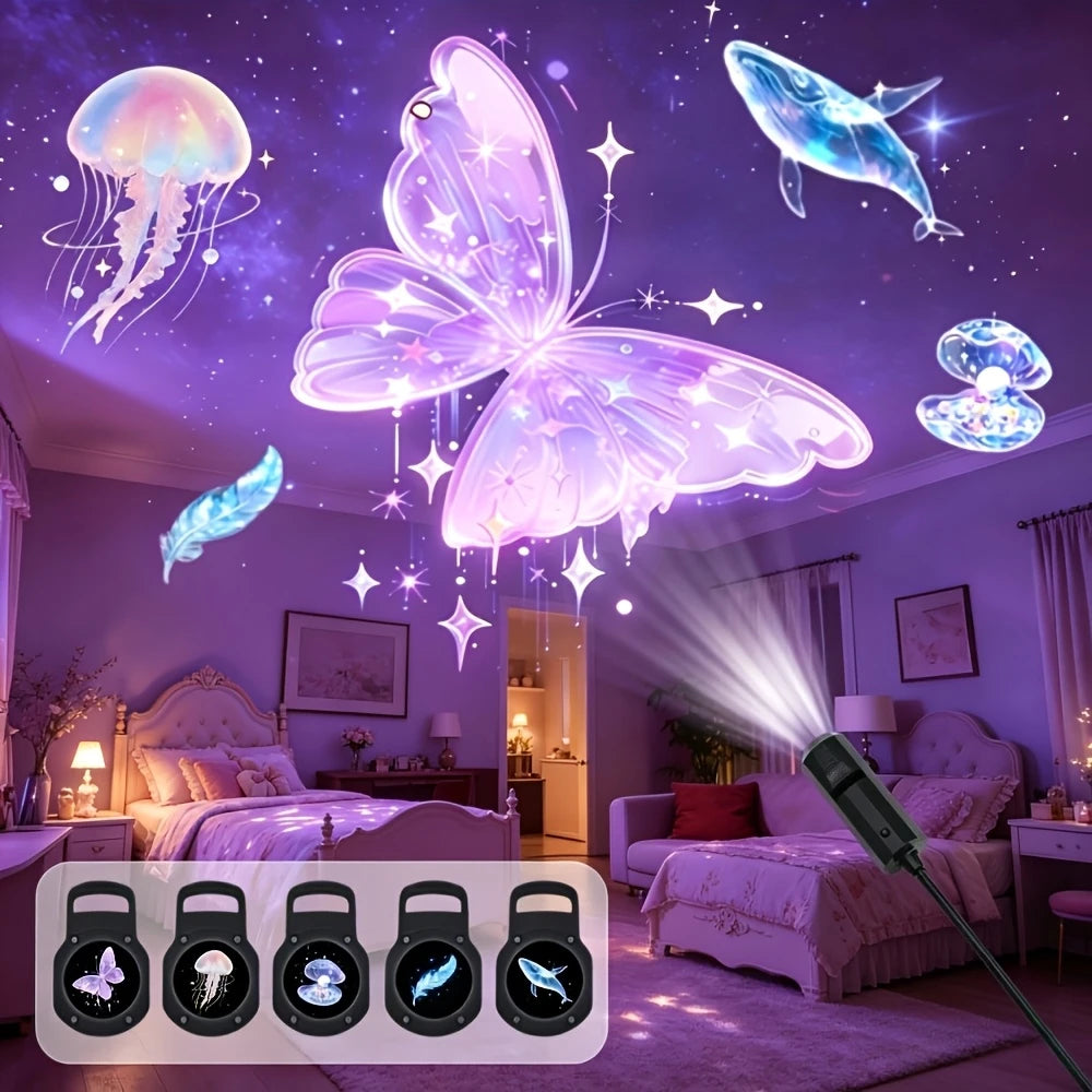 👉 Kreativer Dreamy LED Projektor mit Mustereffekten