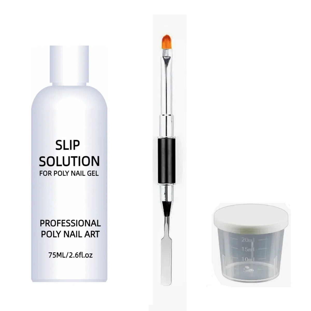 75ml Nail Slip Solution for Poly gel Extension UV Gel Nail Art Manicure Design Tools