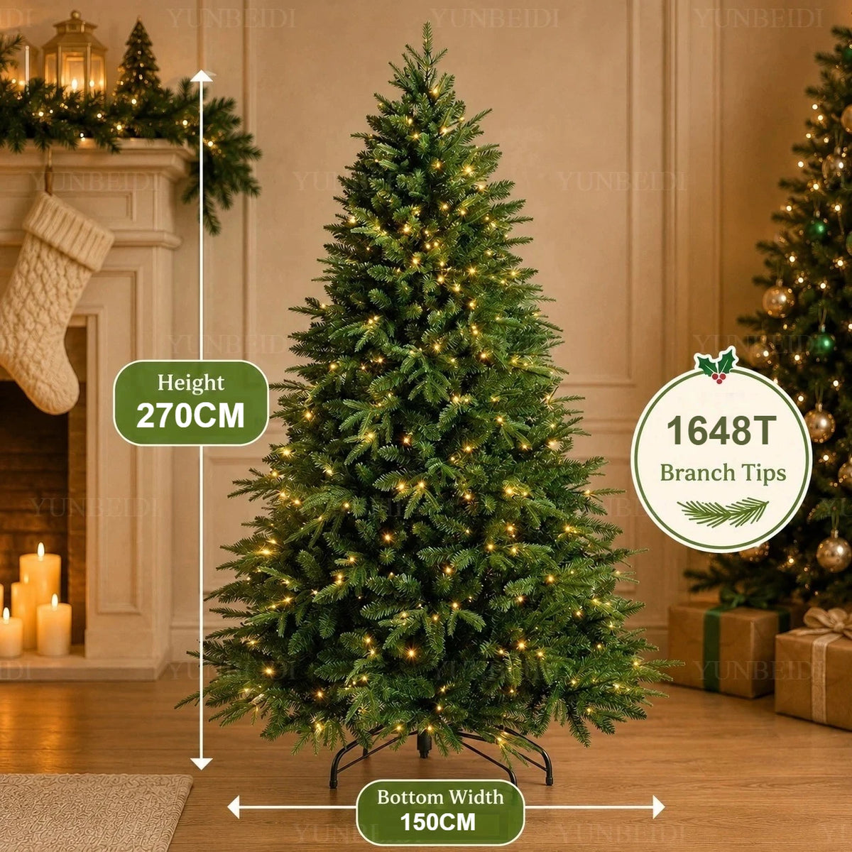 👉 Premium Weihnachtsbaum PE & PVC – Ultradicht & Naturgetreu
