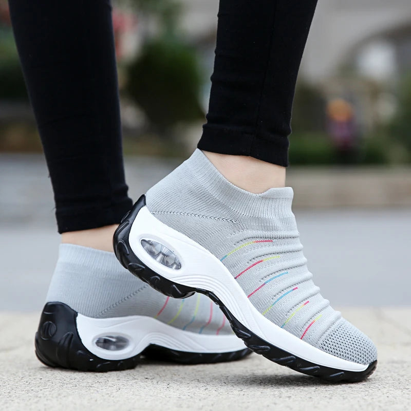 Women's Sneakers Versatile Ladies Orthopedic Sneakers Platform Shoes Women Casual Shoes Non-slip Wear-resistant Tenis De Mujer