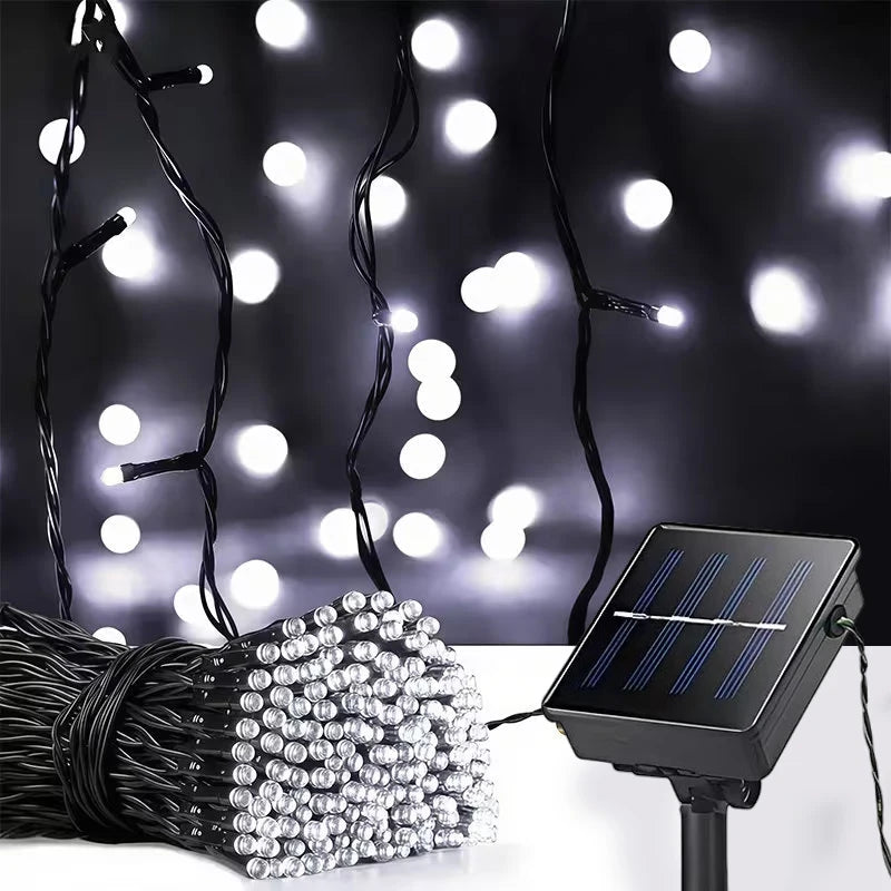 Solar String Lights Outdoor LED Solar Christmas Light 8 Modes Waterproof Fairy Lights for Garden Yard Party Xmas Tree Decor