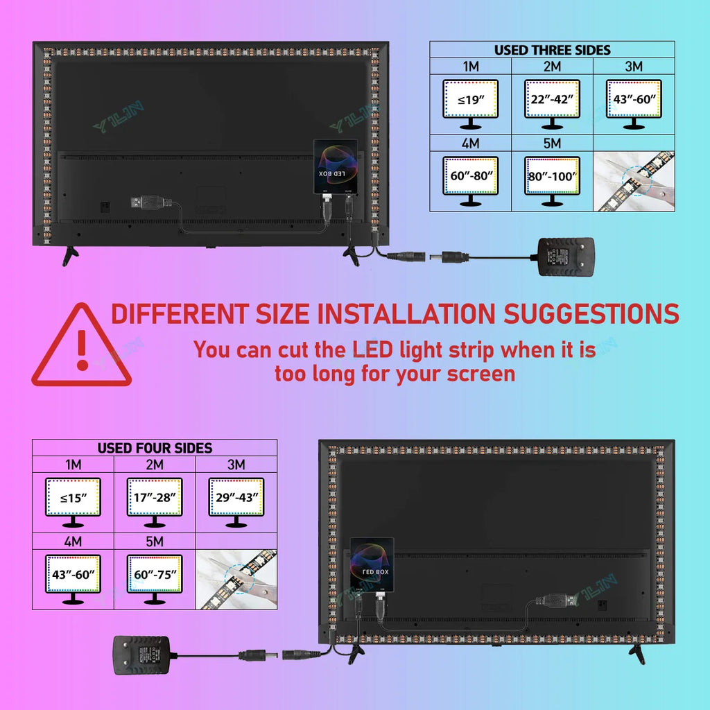 👉 Immersiver RGBIC TV & PC LED-Hintergrundstreifen