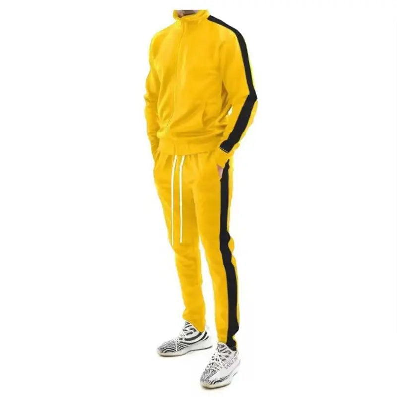 New Men's Tracksuit Men Hooded 2 Piece Set Autumn Winter Youth Trendy Streetwear Casual Sports Sweat Outfit Fashion Men Clothing
