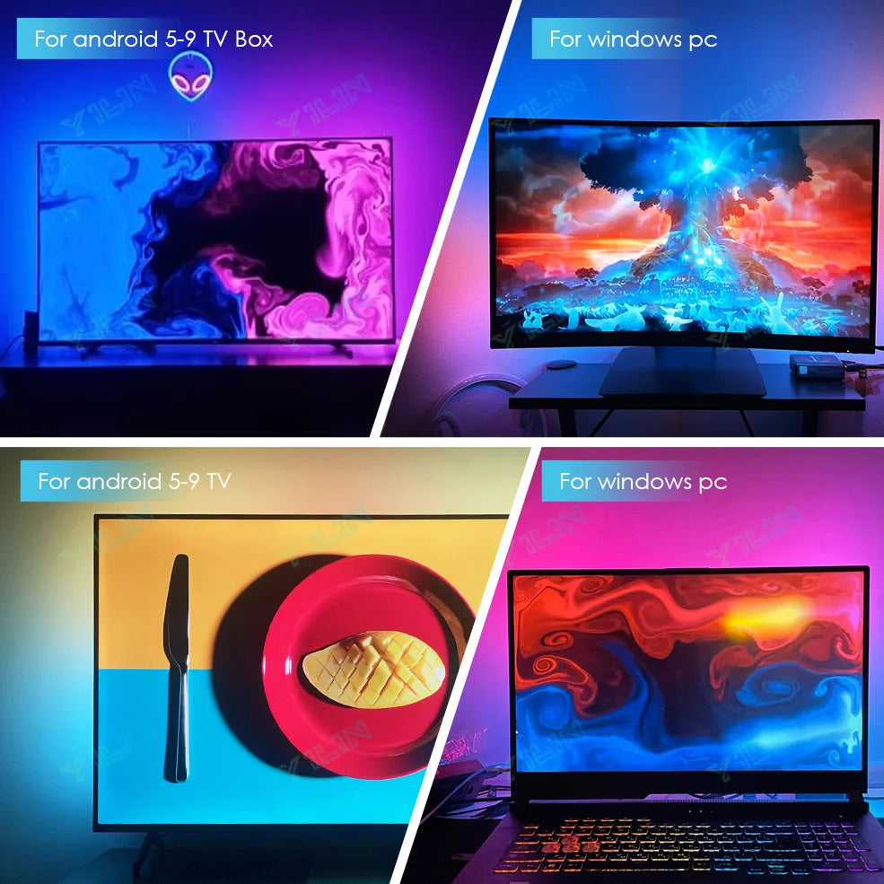 👉 Immersiver RGBIC TV & PC LED-Hintergrundstreifen