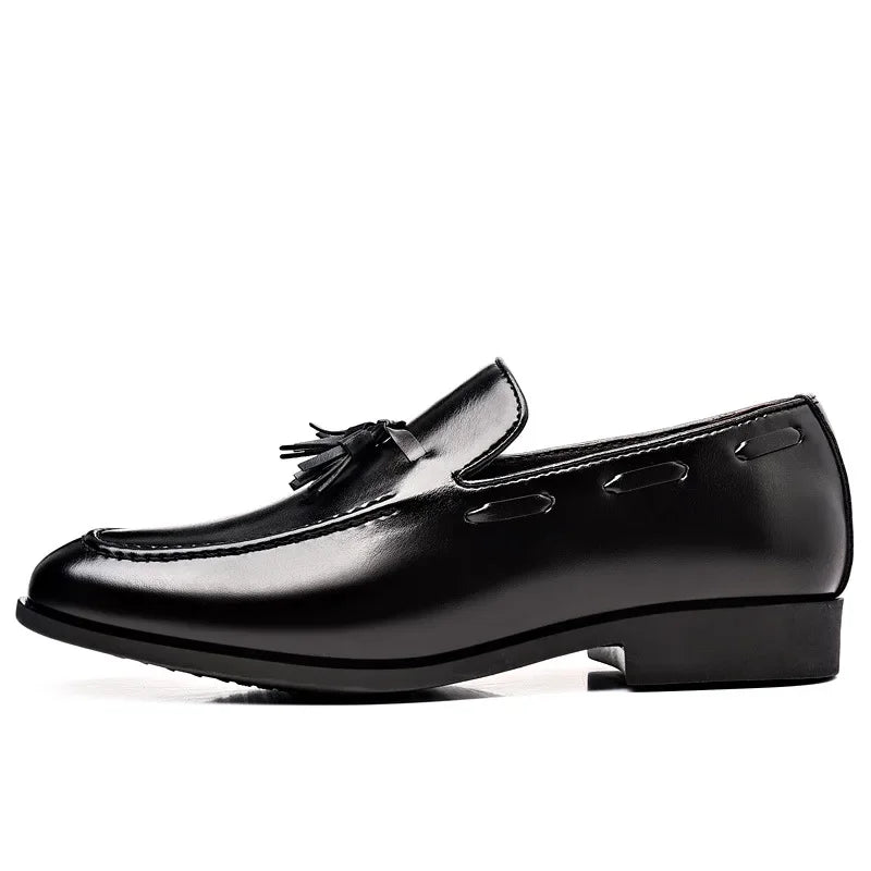 Men's Dress Shoes New Pu Leather Fashion Shoe for Men Large Size Business Formal Casual Shoes Slip on Wedding Lace-up Men Shoes