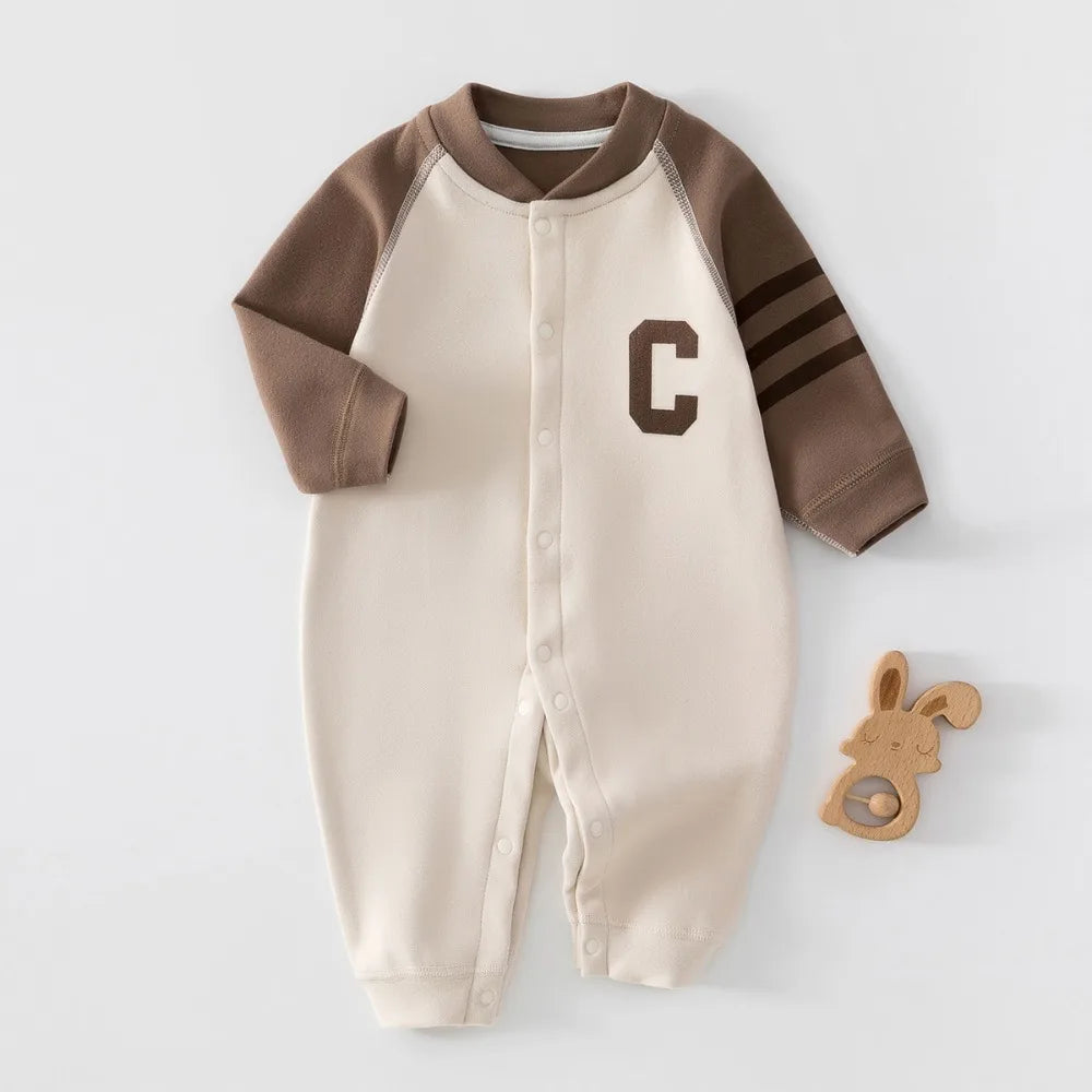Baby Boy Cotton Skin Friendly Clothing Newborn Baby Spring Autumn Warm Jumpsuit  0 To 24 Month Infant  Soft and Cute BodySuit