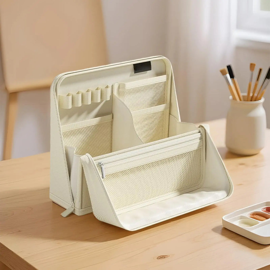 Large Pencil Case Aesthetic Waterproof Storage Organizer Standing Pencil Case Pen Holder for Stationery Supplies Home College