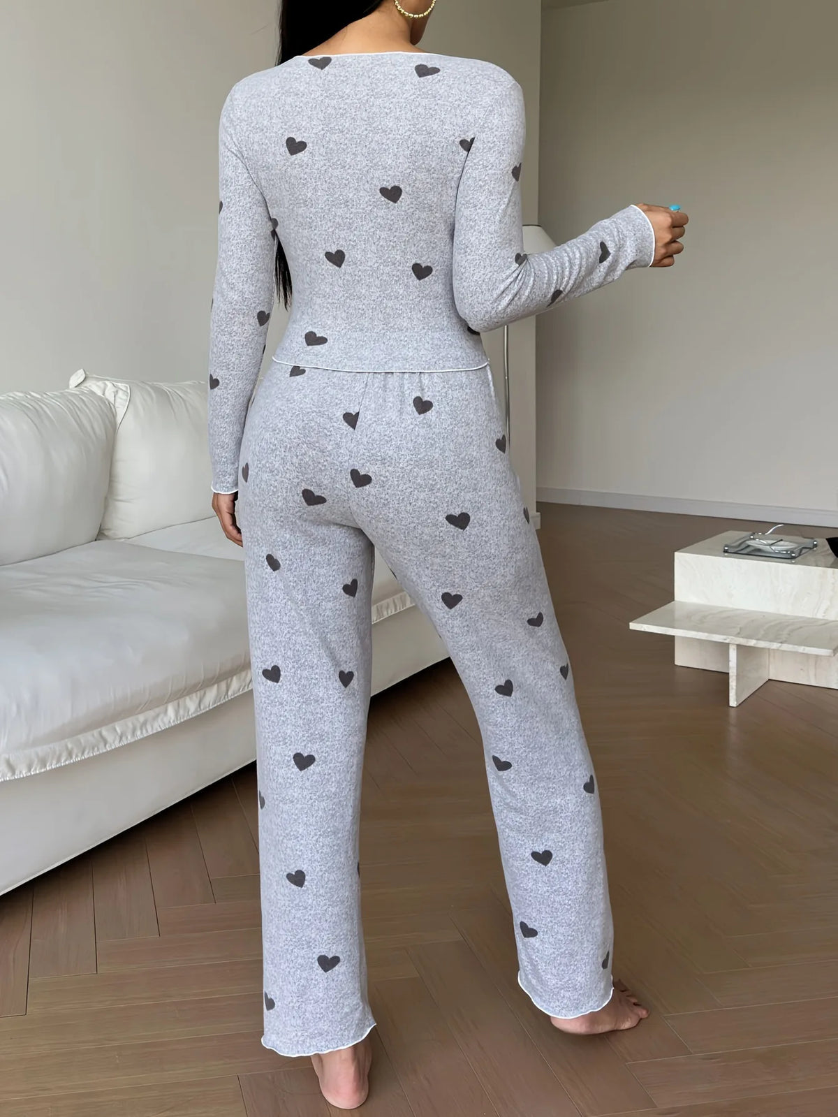 Winter Pajama Women Winter Pajamas Pj Sets Woman Sleepwear Women's Night Wear for Ladies Two-piece Set Pyjama Femmes Home Suit