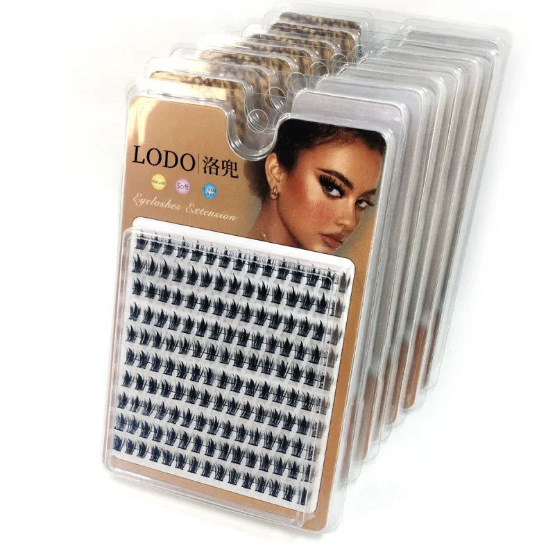 150pcs Manga False Eyelashes, Individual Natural Independent Mink Lashes, Makeup Tools Extension Fake Lashes Maquiagem Wholesale