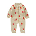 Baby Romper Knitted Infant Clothing 0-18M Overalls Fashion Embroidery Mushroom Newborn Girl Boy Jumpsuit Long Sleeve Autumn Warm