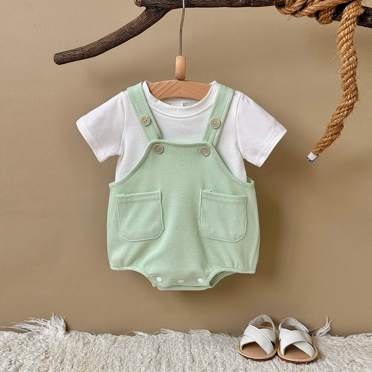 Baby Romper Fashion Toddler Clothes Short Sleeve Newborn Bodysuit Infant Jumpsuits 0-18 Months
