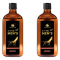 S-XXL +UP Men's Ginseng Massage Oil with Shea Butter - Hydrates & Firms Skin, Boosts Moisture
