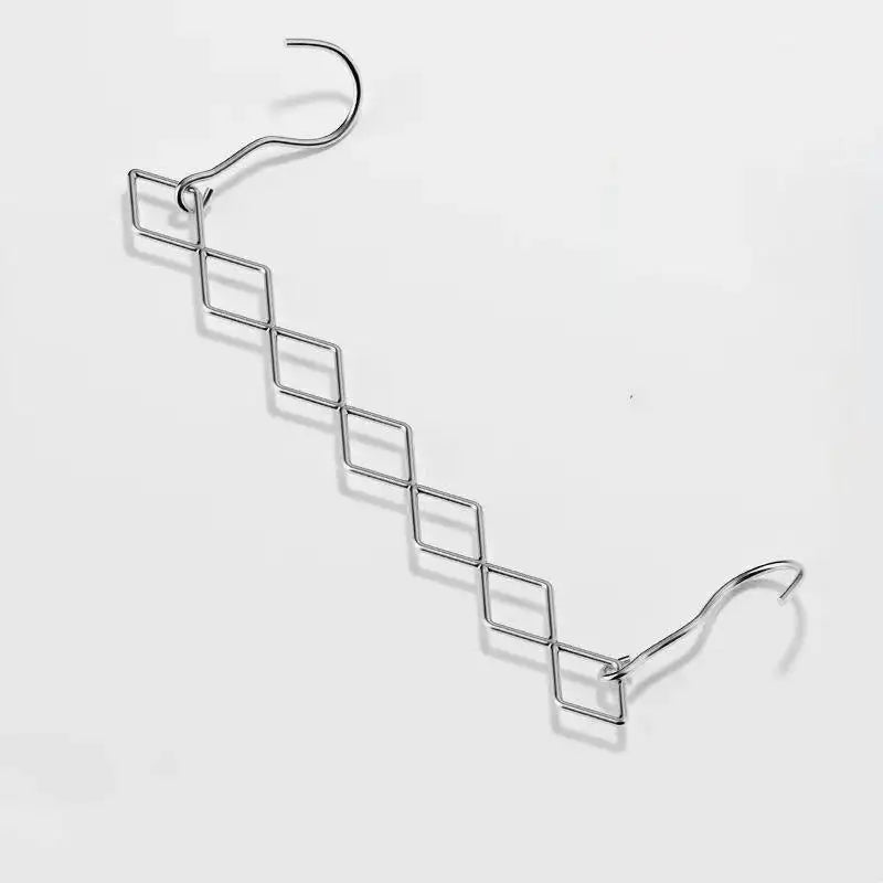 Magic Space Saving Clothes Hangers Foldable Closet Organizer Wardrobe Clothing Cascading Rack 7 Slots For Pants Dresses Coats