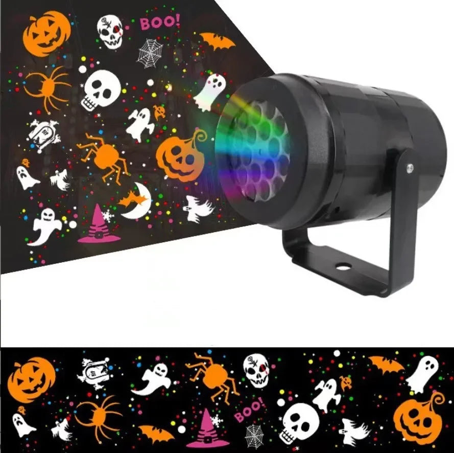 Holiday Projector Light USB Snowflake LED Laser Lamp Halloween Christmas Party Outdoor Indoor Decor Atmosphere Light