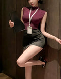 Sexy Dessous-Set für Damen in Übergröße: Sekretärinnen-, Stewardess- und Lehrerkostüm im Porno-Cosplay-Stil
