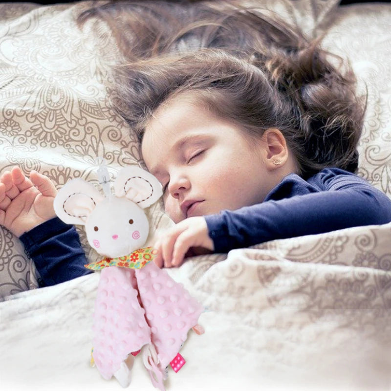 Elephant Baby Comforter Blanket Soft Appease Towel Baby Rattle Animals Toys Soothe Reassure Sleeping Towel Lathe HangingToddler
