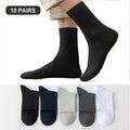10 Pairs/Lot New Men's Cotton Socks New Styles Black Business Men Socks Soft Breathable Autumn Spring for Male White