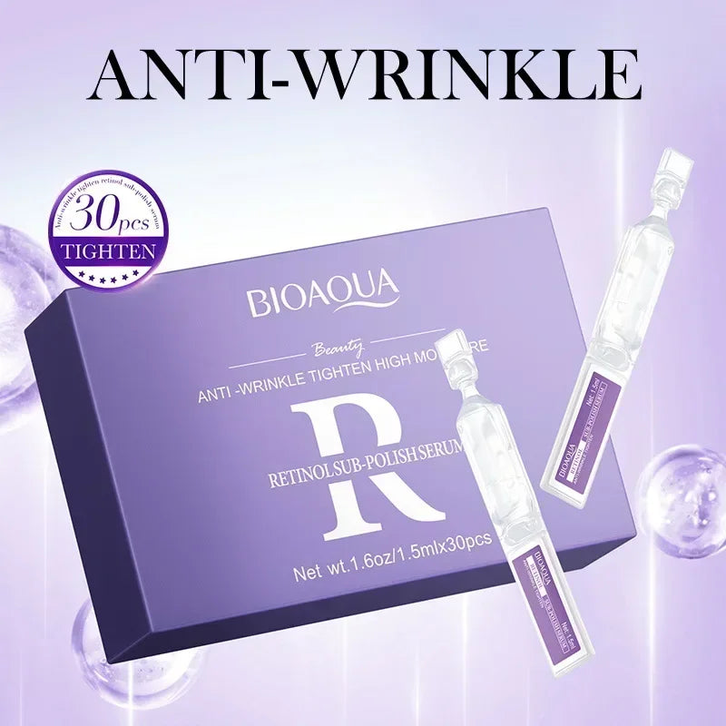 30pcs/box Retinol Vitamin C Hyaluronic Acid Serum for Face Moisturizing Firming Hydrating Facial Essence Face Skin Care
